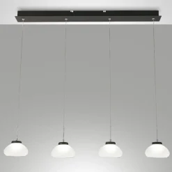 Lampadari Moderni-Fabas Luce Lampadario con pendenti in vetro per tavolo arabella