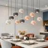 Lampadari Moderni-Selezionato da Mazzolaluce Lampadario con sfere pendenti multicolor soggiorno con telecomando