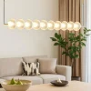 Lampadari Moderni-Selezionato da Mazzolaluce Lampadario contemporaneo elegante vetro decorato oro led cct dimmerabile