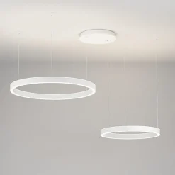 Lampadari Moderni-Gea Luce Lampadario criseide bianco led 60w 3000k moderno