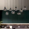 Lampadari Cucina-Selezionato da Mazzolaluce Lampadario cromato da cucina 8 diffusore vetro h150 cm max