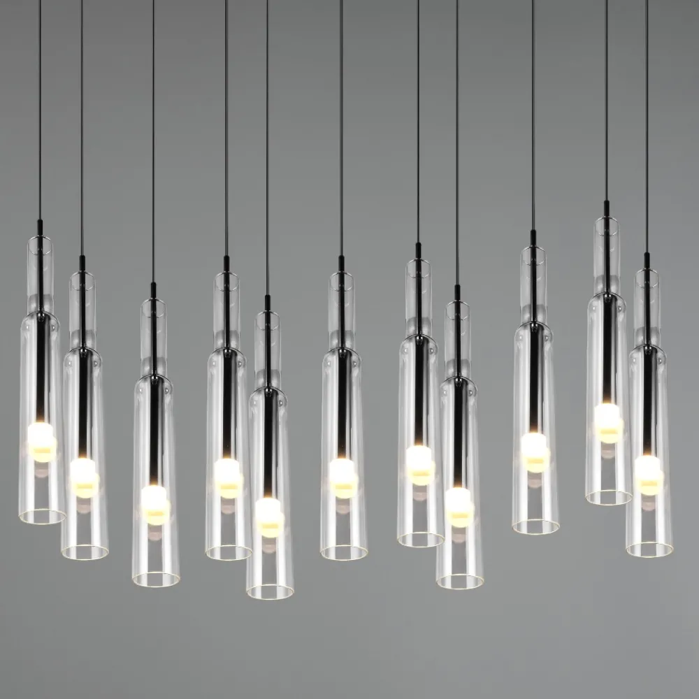 Lampadari Cucina-Selezionato da Mazzolaluce Lampadario cucina in vetro led da 2300k a 4000k moderno