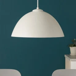 Lampadari Cucina-Selezionato da Mazzolaluce Lampadario cupola beige 34cm per cucina moderna