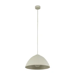 Lampadari Cucina-Selezionato da Mazzolaluce Lampadario cupola beige 34cm per cucina moderna