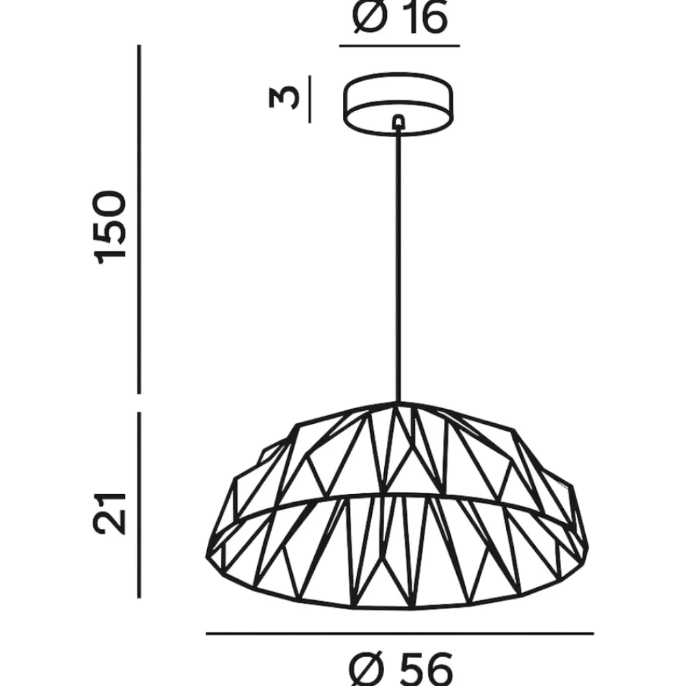 Lampadari Cucina-Perenz Illuminazione Lampadario cupola bianco oro per cucina moderna perenz
