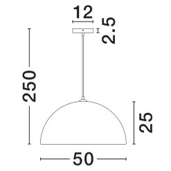 Lampadari Cucina-Selezionato da Mazzolaluce Lampadario cupola 50cm bianca effetto pietra per cucina