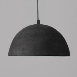 Lampadari Cucina-Selezionato da Mazzolaluce Lampadario cupola 42cm nera cartapesta per cucina moderna