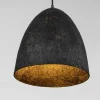 Lampadari Moderni-Selezionato da Mazzolaluce Lampadario cupola 50cm nero carta seta di gelso per sala da pranzo