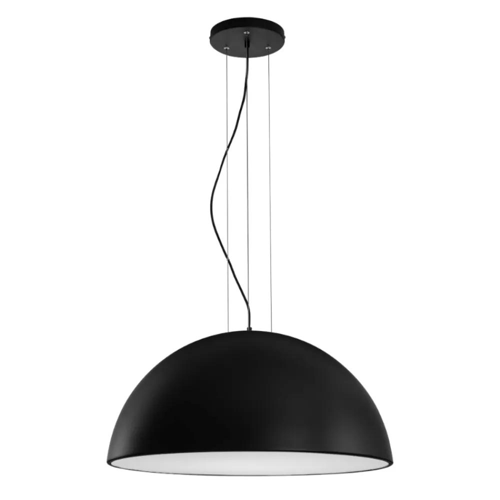 Lampadari Cucina-Selezionato da Mazzolaluce Lampadario cupola 70cm nero per cucina