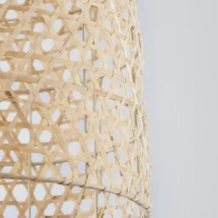 Lampadari Cucina-Selezionato da Mazzolaluce Lampadario cupola 40 cm rattan naturale per sala da pranzo