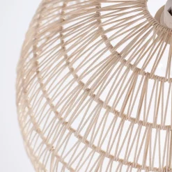 Lampadari Cucina-Selezionato da Mazzolaluce Lampadario cupola di rattan naturale 40 cm per cucina