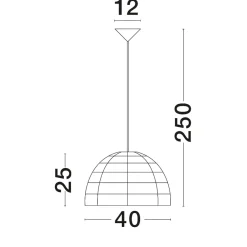 Lampadari Cucina-Selezionato da Mazzolaluce Lampadario cupola di rattan naturale 40 cm per cucina