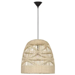Lampadari Cucina-Selezionato da Mazzolaluce Lampadario cupola di rattan naturale 46 cm per cucina