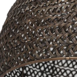 Lampadari Moderni-Selezionato da Mazzolaluce Lampadario cupola maglie di metallo ottone invecchiato