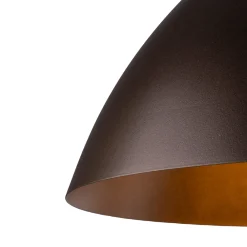 Lampadari Cucina-Selezionato da Mazzolaluce Lampadario cupola marrone 50cm per cucina