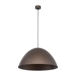 Lampadari Cucina-Selezionato da Mazzolaluce Lampadario cupola marrone 50cm per cucina