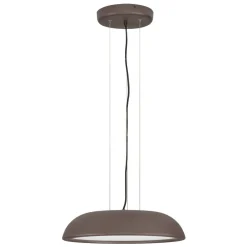 Lampadari Cucina-Selezionato da Mazzolaluce Lampadario cupola marrone led 25w 3000k per tavolo rotondo