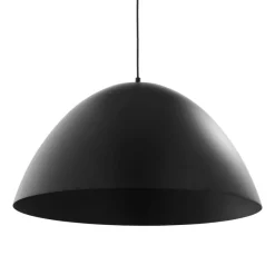 Lampadari Cucina-Selezionato da Mazzolaluce Lampadario cupola metallo nera 50cm per tavolo cucina
