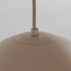 Lampadari Cucina-Selezionato da Mazzolaluce Lampadario cupola sabbia in metallo 34 cm per cucina moderna