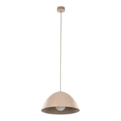 Lampadari Cucina-Selezionato da Mazzolaluce Lampadario cupola sabbia in metallo 34 cm per cucina moderna