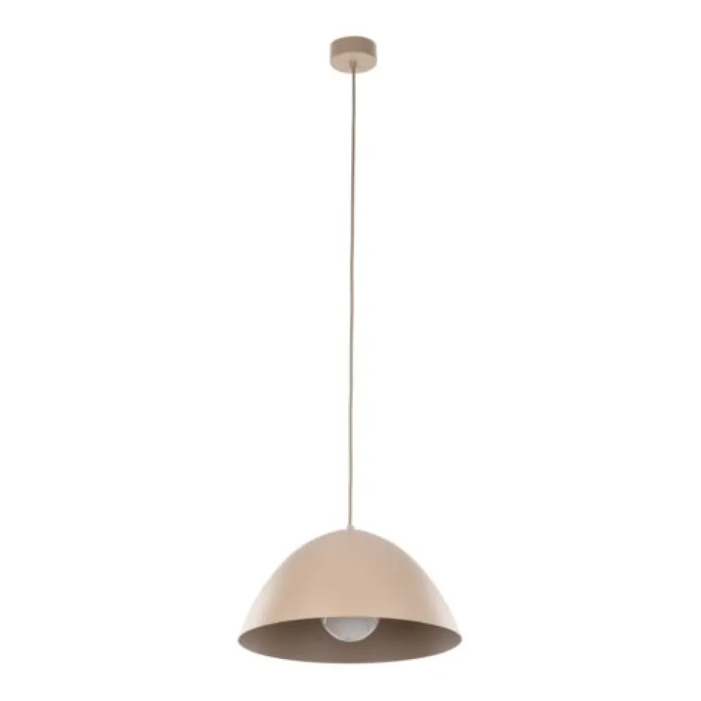 Lampadari Cucina-Selezionato da Mazzolaluce Lampadario cupola sabbia in metallo 34 cm per cucina moderna