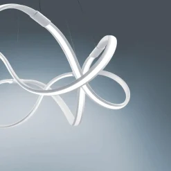Lampadari Moderni-Vivida International Lampadario curls vivida design moderno per soggiorno led 60w 3000k dimmerabile