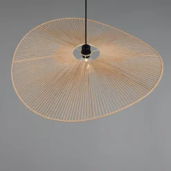 Lampadari Cucina-Selezionato da Mazzolaluce Lampadario da cucina a cerchio ondulato marrone per tavolo