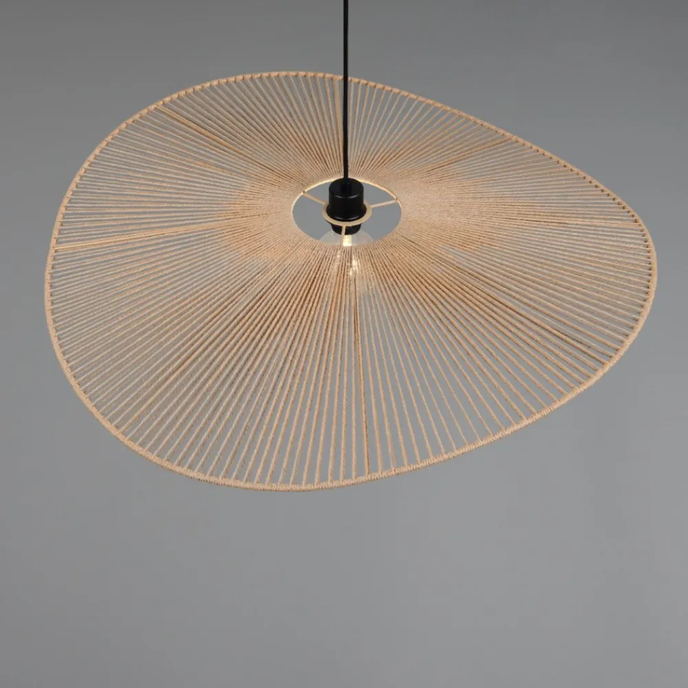 Lampadari Cucina-Selezionato da Mazzolaluce Lampadario da cucina a cerchio ondulato marrone per tavolo