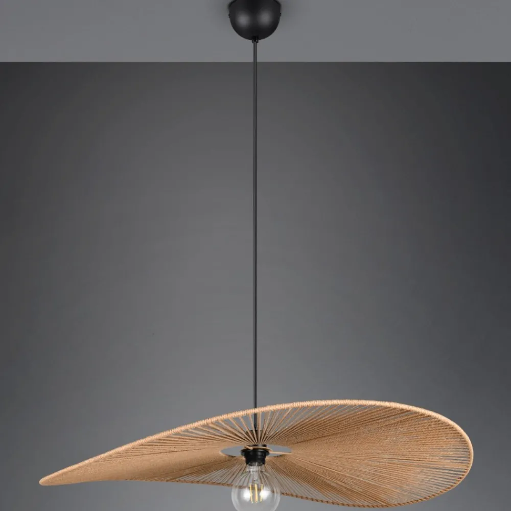 Lampadari Cucina-Selezionato da Mazzolaluce Lampadario da cucina a cerchio ondulato marrone per tavolo