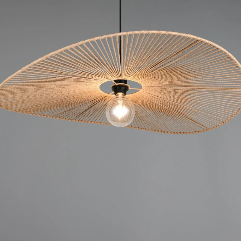 Lampadari Cucina-Selezionato da Mazzolaluce Lampadario da cucina a cerchio ondulato marrone per tavolo