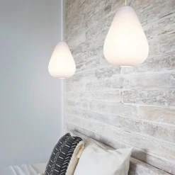 Lampadari Cucina-Selezionato da Mazzolaluce Lampadario da cucina a goccia bianco design