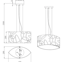 Lampadari Cucina-Selezionato da Mazzolaluce Lampadario da cucina bianco in vetro satinato decorato