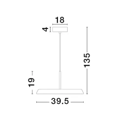 Lampadari Cucina-Selezionato da Mazzolaluce Lampadario da cucina bianco tonda minimal led 3000k