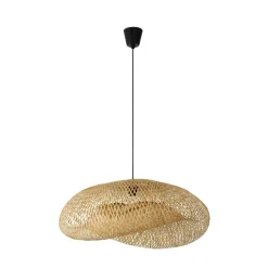 Lampadari Cucina-Selezionato da Mazzolaluce Lampadario da cucina boho in rattan bambu 76 cm
