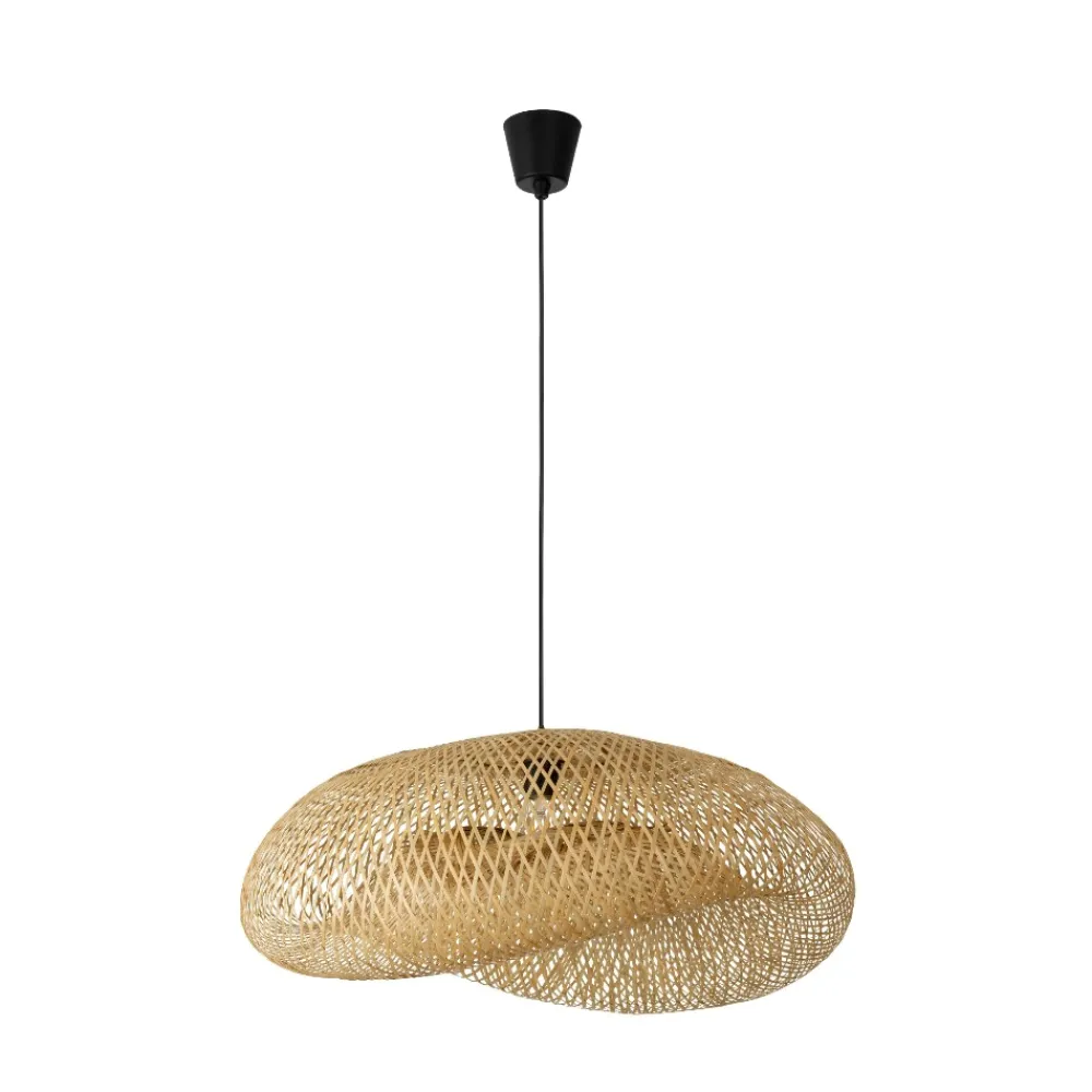Lampadari Cucina-Selezionato da Mazzolaluce Lampadario da cucina boho in rattan bambu 76 cm