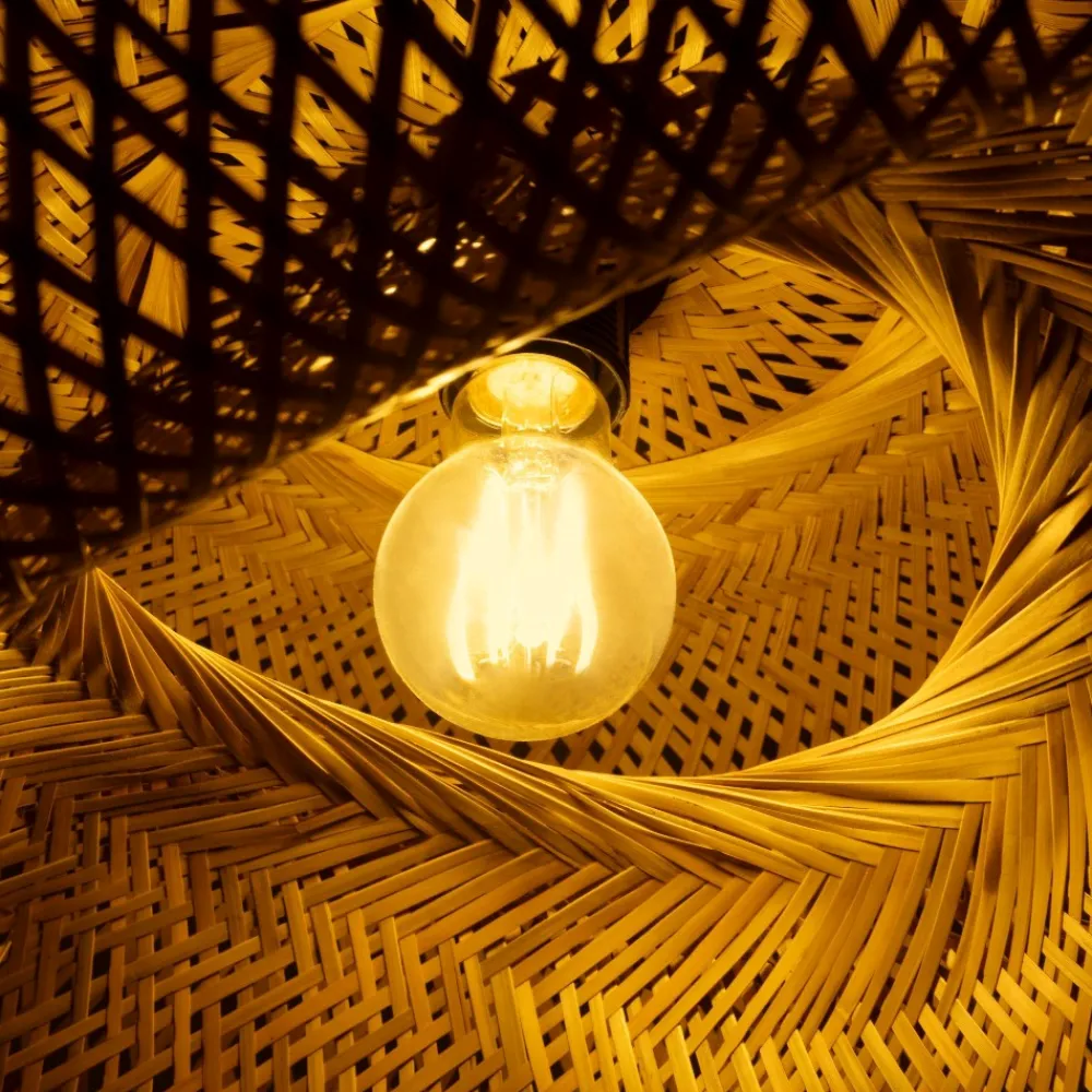 Lampadari Cucina-Selezionato da Mazzolaluce Lampadario da cucina boho in rattan bambu 76 cm