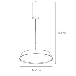 Lampadari Cucina-Vivida International Lampadario da cucina bronzo led 50w 3000k 4000k dimmerabile vivida pinco