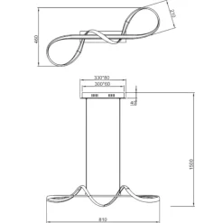 Lampadari Cucina-Selezionato da Mazzolaluce Lampadario da cucina cromato led 4000k design moderno