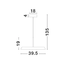 Lampadari Cucina-Selezionato da Mazzolaluce Lampadario da cucina design piatto effetto legno led 3000k
