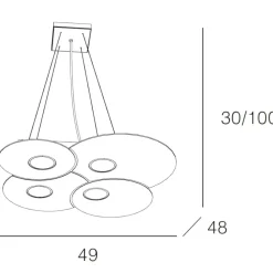 Lampadari Cucina-Top Light Lampadario da cucina design toplight cloud