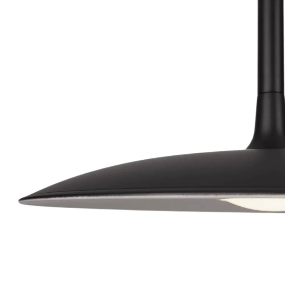 Lampadari Cucina-Selezionato da Mazzolaluce Lampadario da cucina disco nero led 16w 3000k design