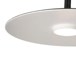 Lampadari Cucina-Selezionato da Mazzolaluce Lampadario da cucina disco nero led 16w 3000k design