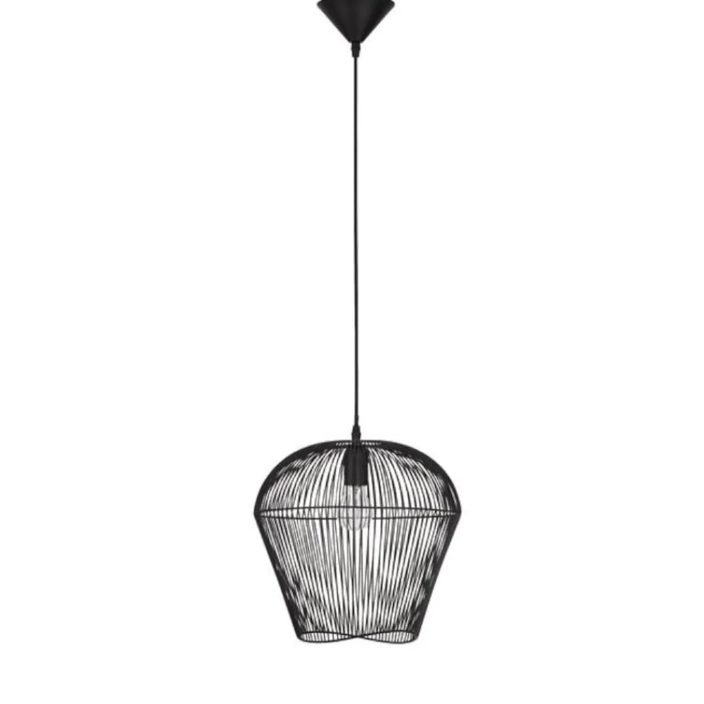 Lampadari Cucina-Selezionato da Mazzolaluce Lampadario da cucina fili tessuto nero