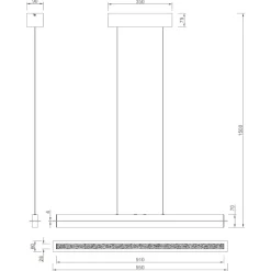 Lampadari Cucina-Selezionato da Mazzolaluce Lampadario da cucina grigio led da 2700k a 5000k dimmerabile
