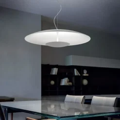 Lampadari Cucina-Linea Light Lampadario da cucina horizon bianco led 34w 3000k