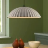 Lampadari Cucina-Selezionato da Mazzolaluce Lampadario da cucina in cemento scanalato