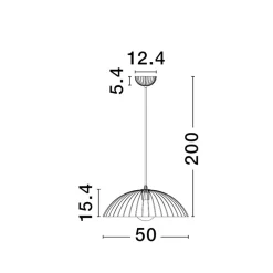 Lampadari Cucina-Selezionato da Mazzolaluce Lampadario da cucina in cemento scanalato