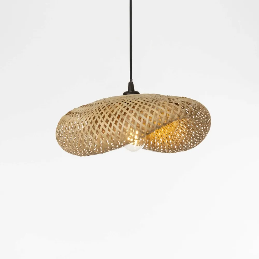 Lampadari Cucina-Selezionato da Mazzolaluce Lampadario da cucina in rattan e bambu'