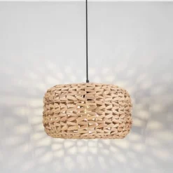 Lampadari Cucina-Selezionato da Mazzolaluce Lampadario da cucina in rattan e corda naturale 40 cm