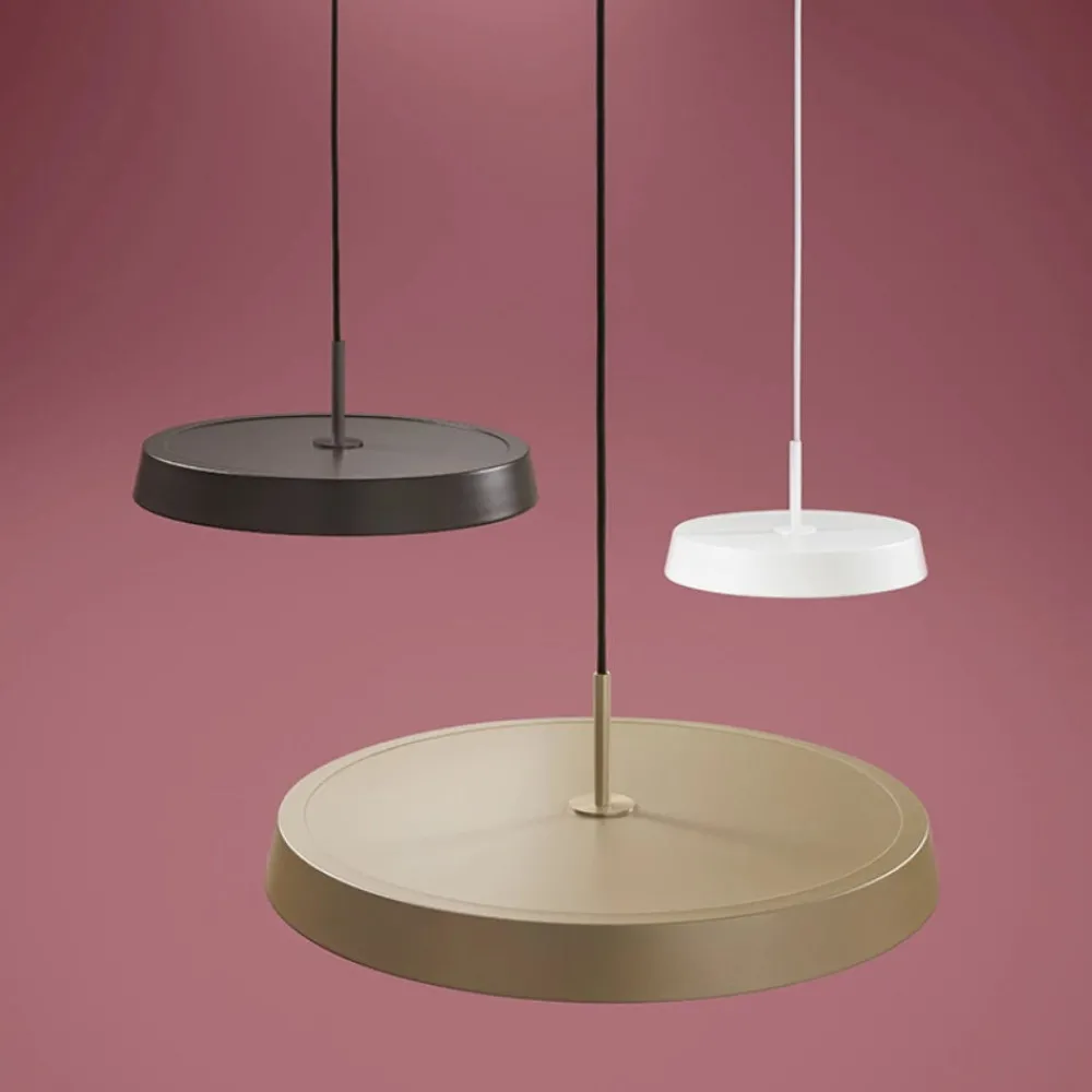 Lampadari Cucina-IsyLuce Lampadario da cucina urban bianco disco led 42w dimmerabile